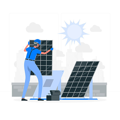 Solar Panel Installation Graphic